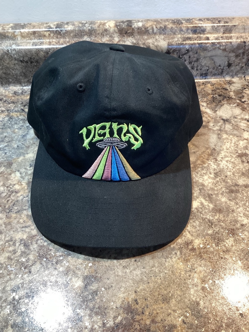 Vans Whammy Low Unstructured Black Snapback Hat Excellent Condition